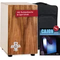 Perfektes Starterset mit Cajon, Rucksack-Tasche & Cajonschule für Einsteiger
