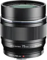 OM SYSTEM M.Zuiko Digital ED 75mm F1.8 – Lichtstarkes Objektiv für Porträtfotografie, hohe Bildqualität, kompakt, für alle MFT-Kameras, Olympus OM-D & Pen Modelle, Panasonic G-Serie, schwarz