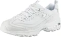 Skechers Damen D'Lites Fresh Start Trainers, White Leather/Mesh/Silver Trim _l, 39 EU