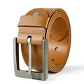 Cartvelli Premium Ledergürtel Herren braun cuero 125cm Made in Germany mit Geschenkbox Echt-Leder Herrengürtel Vollleder Jeansgürtel Leder Gürtel 40mm Anzug jeans chino pants M24c-125
