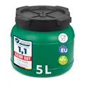 Garronda Weithalsfass 5 Liter Futtertonne mit Deckel ohne Dichtung - BPA-freier HDPE Futterbehälter für Wasser Lagerung Tierfutter Sauerkraut und Gurken GD-0142