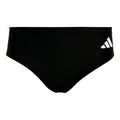 adidas Herren Badeslip Trunks Badehose 3S BLD Boxer Badehose, Farbe:Schwarz, Artikel:-Black/White, Größe:8
