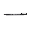 Tombow Präzisionsradierer MONO zero nachfüllbar runde Spitze, Durchmesser 2.3 mm (Schwarz + 2 Refill Radiergummis)