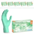 1000 Stk (10x100) ARNOMED Einweghandschuhe Grün, Einmalhandschuhe L, Nitril Handschuhe Einweg, Nitrilhandschuhe puderfrei, Gummihandschuhe Einweg, Schutzhandschuhe, Handschuhe Nitril XS, S, M, L, XL