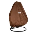 Home Deluxe - Regenabdeckung Cape Twin - Braun |⌀ 232 cm, Abdeckung für Gartenmöbel, Abdeckplane
