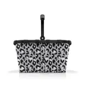 reisenthel carrybag frame leo nero – Stabiler Einkaufskorb mit viel Stauraum und praktischer Innentasche – Elegantes und wasserabweisendes Design