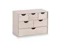 Zeller Present Regal, Natur, Holz, Birke, Hartholz, 6 Schublade(n) Schubladen, 40x28x20 cm, Wohnzimmer, Regale, Bücherregale