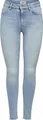 ONLY Skinny Fit Jeans Stone Washed Denim Stretch Hose Mid Waist ONLBLUSH Größe: L / 34L