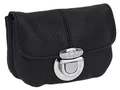 Gusti Bauchtasche Leder - Eskil Gürteltasche Hüfttasche Festivaltasche Schultertasche Portemonnaie Geldbeutel Herren Damen Leder Schwarz
