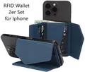 NEU 2er Set RFID Wallets Etui MagSafe Funktion für Apple iPhone 12 13 14 15 16