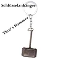 NEU Schlüsselanhänger Thors Hammer für Sammler Fans Fantasy Film Serie Sagen NEW