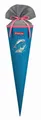 Step by Step School Cone Schultüte Dolphin Pippa hellblau neonpink Neu