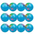LAMEK 12 Stück Stressball Globus Klein Antistressball Weltkugel Knautschball Weltkarte Knetball Stress Relief Knetball für Kinder Erwachsene Stresserleichterung Spiele Ausbildung