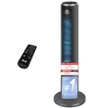 Levoit Leiser Ventilator mit Kühlung - Turmventilator mit Fernbedienung - Oszillierender Säulenventilator mit Fortschrittlichem Schlafmodus - 5 Geschwindigkeiten 4 Modi 12 Std Timer - Mattgrau 92 cm