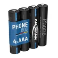 ANSMANN Telefon Akku AAA 800mAh NiMH 1,2V - DECT Akku wiederaufladbar (4 Stück)