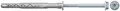 Fischer Langschaftdübel SXRL 10x140 FUS, Dübel mit Senkkopfschraube & angeformter U-Scheibe (50 Stk.), Nylondübel für optimalen Halt bei Befestigungen von Metallkonstruktionen Grau