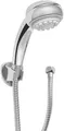 Cornat Brause-Set "Carballo" - Handbrause 75 mm - 8 Strahlarten: Normal-, ECO-, Soft und Massagestrahl- Anti-Kalk und Wasserspareinsatz- 150 cm Brauseschlauch / Set für Dusche und Badewanne / SA330695