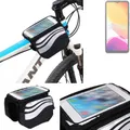 K-S-Trade Rahmentasche Fahrrad-Halterung kompatibel mit Cubot Note 21 Rahmenhalterung Fahrrad Handyhalterung Fahrradtasche Handy Smartphone Halterung