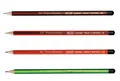 4 Herlitz Bleistifte "Scolair" mit Gravur  / Härtegrad je 1x H, HB, B, 2B