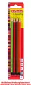 4 herlitz Bleistift Scolair, sechseckig, sortiert