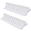 Sneaker Socken Herren Damen 12 Paar Kurze Halbsocken BaumwolleWeiß4750