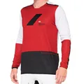 MTB-Trikots 100% R-Core X Jersey - Langarm Trikot - Cherry Black
