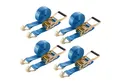 Arebos Spanngurt Zurrgurte mit Haken Ratschenspanngurte 6 m (Set, 4-St., Spanngurt 6m, 5T, 50mm 4er Pack Zweiteilig) Bis zu 2500 daN Zurrkraft, TÜV Süd - GS geprüfte Sicherheit