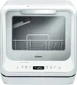 Bomann Kompakt-Geschirrspüler TSG 5704 | 2 Maßgedecke | 6 Programme | mit Wassertank | 42 cm breit | Weiß, D (Spektrum A bis G)