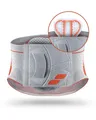 SPORLASTIC – VERTEBRADYN SUPREME SENSO Lendenwirbelstütze gerade – Orthopäd. Rückenbandage mit AIR-MATRIX Silikonpelotte zur Unterstützung der Lendenwirbel – LWS-Orthese - Platinum Größe XXL