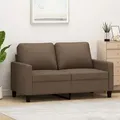 2-sitzer-sofa Braun 120 Cm Stoff Vidaxl