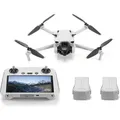 DJI Mini 3 Fly More Combo & RC - 4 Rotoren - 12 MP - 3840 x 2160 Pixel - 10,55 m/s - 2453 mAh - Grau - Grau