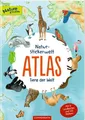 Natur-Stickerwelt - Atlas - Tiere der Welt Mit 12 Landkarten und 220 Stickern