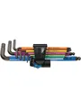 Wera 950 SPKL/9 SM HF Multicolour Winkelschlüsselsatz, metrisch, BlackLaser, mit Haltefunktion, 9-teilig