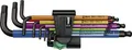 Wera 950 SPKL Innen-Sechskant Winkelschraubendreher-Set 1.5 mm, 2 mm, 2.5 mm, 3 mm, 4 mm, 5 mm, 6 mm, 8 mm, 10mm 9teilig