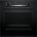 BOSCH Dampfbackofen Teleskopauszug Dampfunterstützung Hydrolyse 71 Liter HQA334EB4, mit 1-fach Teilauszug