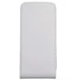 Handytasche Slim Leder Flip Handyhülle für iPhone 4 4s Weiß Tasche Schutz Case (Flip Cover)