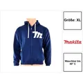 Makita Hoodie mit Reissverschluss Grösse XL ( 98P145XL ) Farbe Blau (XL) (98P145XL)