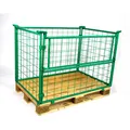 Palettenaufsatzrahmen Aufsatzrahmen 1200x800x800mm RAL 6017 grün