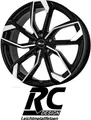 4x RC-Design RC34 6,5X17 5/112 ET49 Schwarz Front-poliert