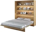 Wandklappbett Bed Concept 180x200 Schrankbett Vertikal Wandbett Gästebett Eiche Artisan