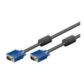 Wentronic Goobay Full HD SVGA Monitorkabel, Blau-Schwarz, 3 m - VGA-Stecker (15-polig) > VGA-Stecker (15-polig) (93369)