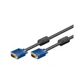 VGA auf VGA Kabel 3 m, Full HD, 15-polig, vergoldet, 2x Monitorkabel, Blau