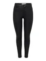 JDY Damen JDYnewthunder Coated High Skn PNT Noos Hose, Schwarz (Black), M/L32