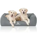 Knuffelwuff Orthopädisches Wasserabweisendes Hundebett Leon XL 105 x 75cm Petrol
