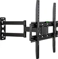 TV Wandhalterung, Max. 30kg, Neigbar & Schwenkbar für 26-55 Zoll, Universal VESA bis 400x400, für LED LCD Fernseher, Schwarz Retoo
