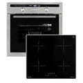 KKT KOLBE Autarkes Herdset: 60cm Einbaubackofen EB8013ED + 59cm Induktionskochfeld IH85900ED | Drehspieß | Kerntemperaturfühler | Grill | Heißluft | Teleskopauszüge | Automatik-Timer | SET8013IH859ED