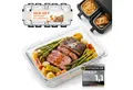 Lemontree Küchenmaschinen Zubehör-Set Glasbehälter für Airfryer –Airfryer Zubehör BPA-frei spülmaschinenfest, Zubehör für Alle gängigen Airfryer, Heißluftfritteusen, Mikrowellen, Öfen & Gefrierschränke, Vorratsdosen Set hitzebeständig bis 300°C - Ersatz für Silikonform