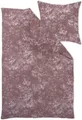 Curt Bauer Mako-Brokat-Damast-Bettwäsche-Garnitur Flora 9060 Farbe rosenbraun Größe 155x220+80x80