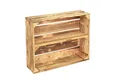 CHICCIE Holzkiste Holzregal 50x40x15cm - hell geflammt 1x langes Regal (2 St)