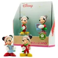 Bullyland 15074 - Spielfiguren Set Walt Dinsey Mickey & Minnie Mouse zu Weihnachten, detailgetreu, als kleines Geschenk für Kinder ab 3 Jahren